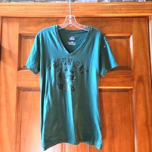 Majestic Green Bay Packers Green Short Sleeve Tee